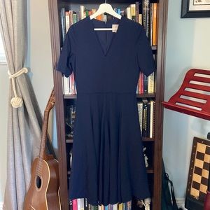Gal Meets Glam Collection Navy Midi dress